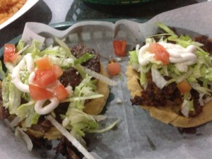 Authentic Mexican Sopes @ Si Senor