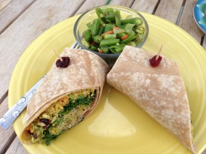 Chicken Salad Wrap @ Delicomb Breakfast and Lunch Place at the Beaches