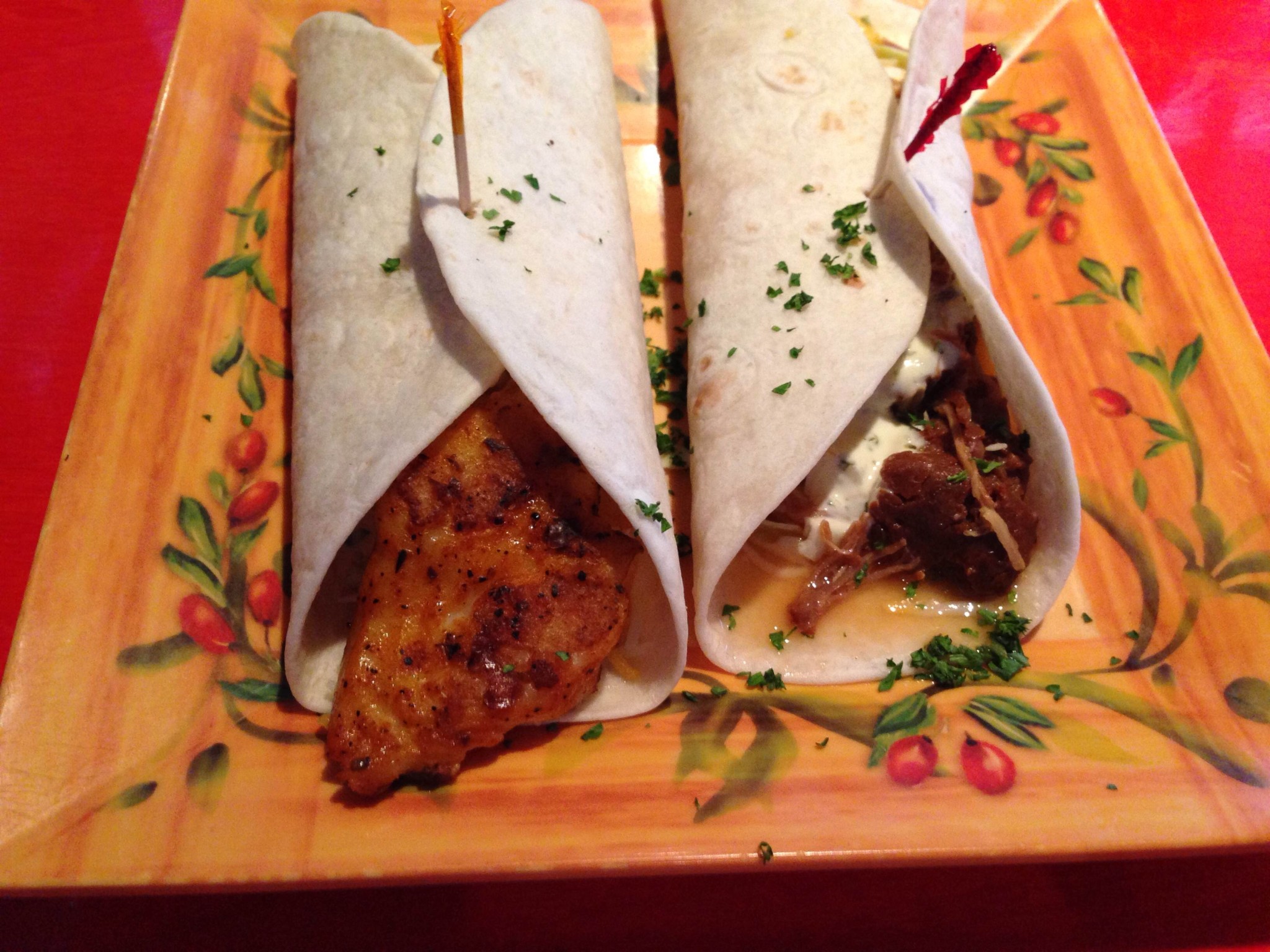 Lolas Burrito Joint Fish Taco and Carnitas Taco