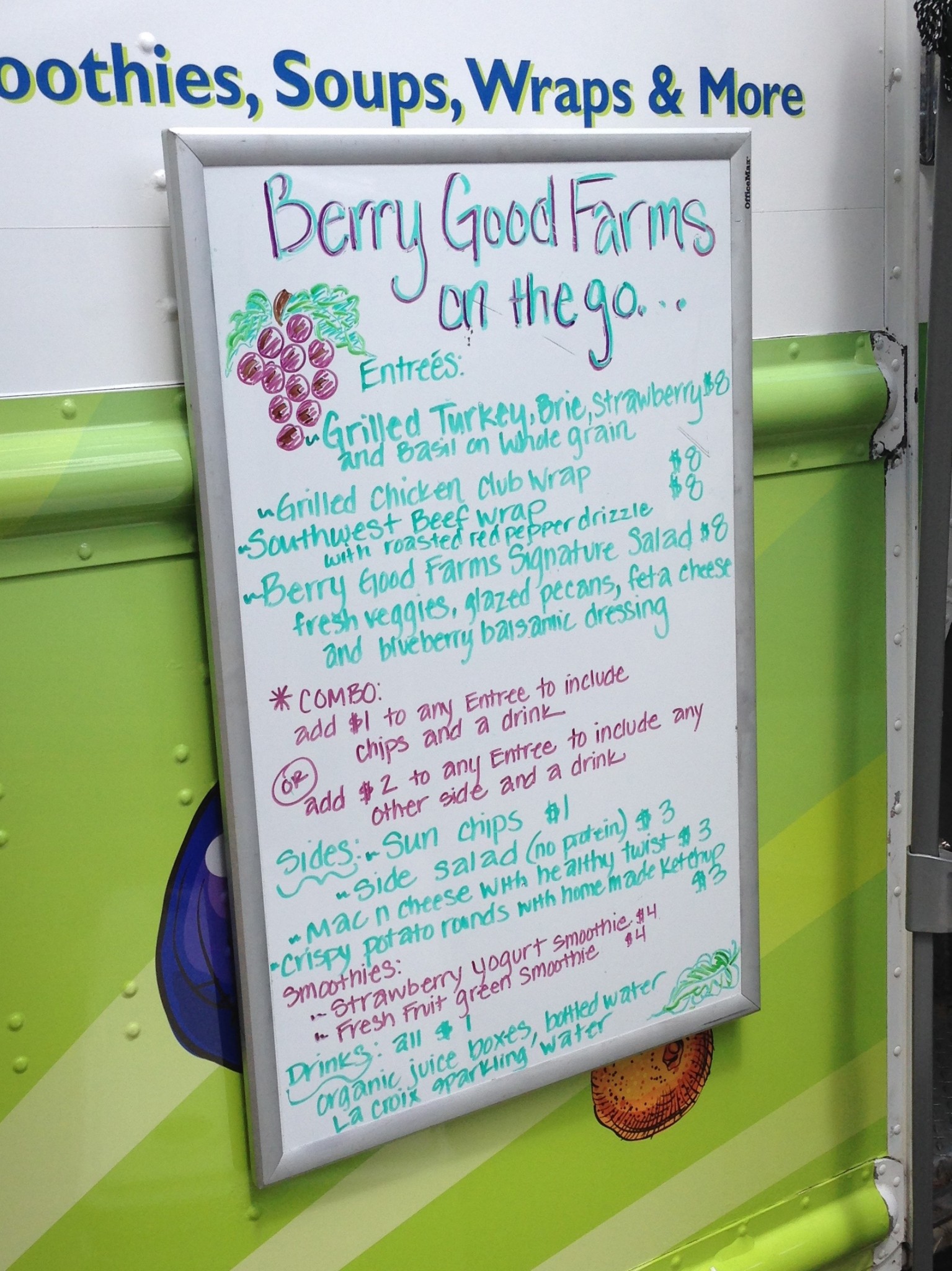 Berry Good Farms On The Go - Menu