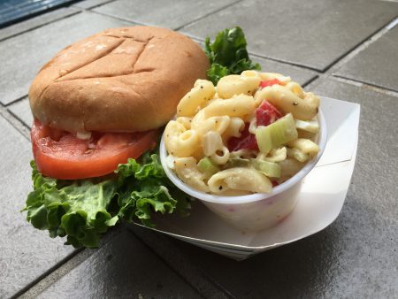 Brainfood - Burger and Pasta Salad