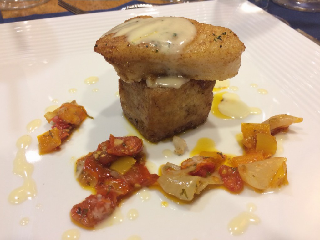 Cypress Village - Chilean Sea Bass and Grit Cake